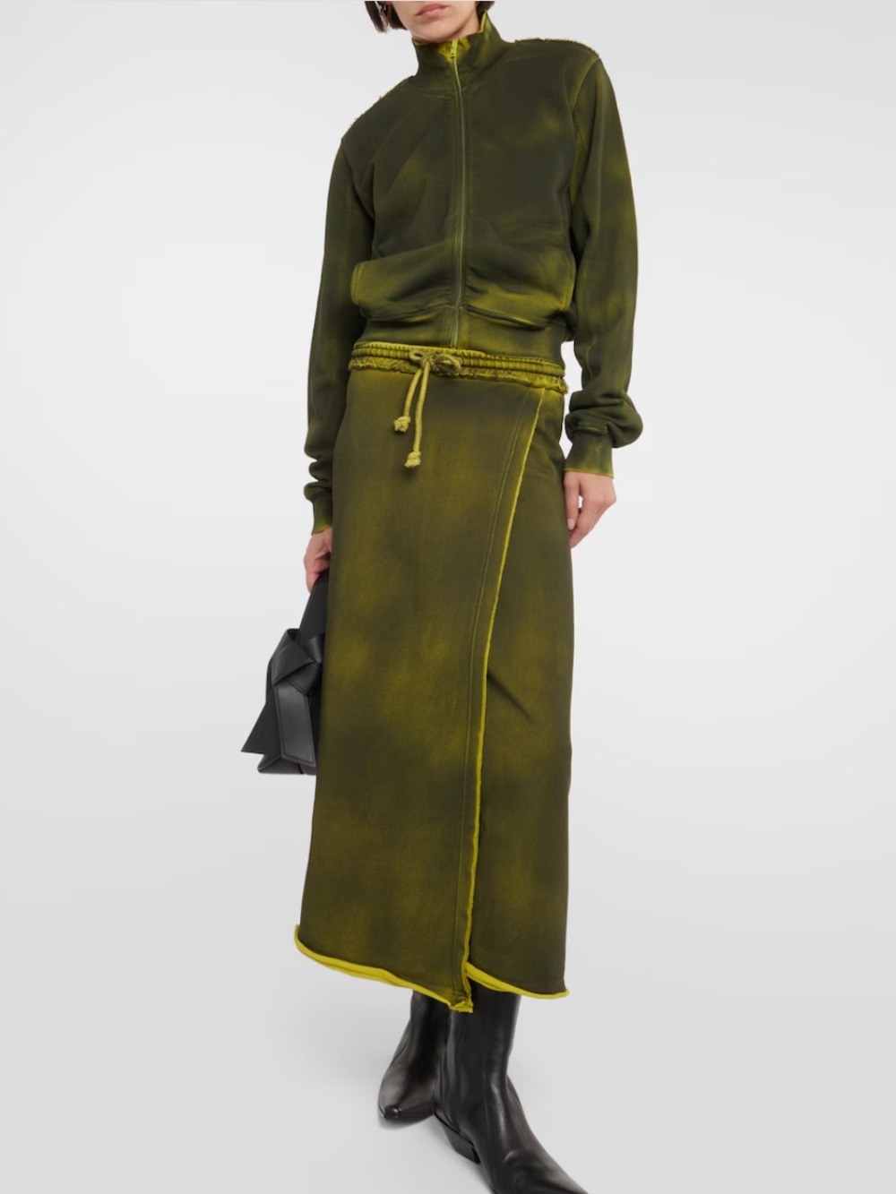 Acne Studio acid wash set skirt and top S